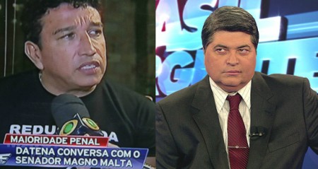 Luiz Datena entrevista Magno Malta em programa especial